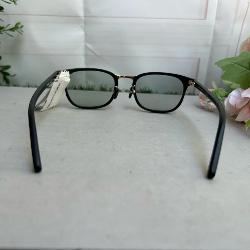TOM FORD Tf 963-d O1b Shiny Black/Smoke gold Uv Protection 52-20-140 New unisex